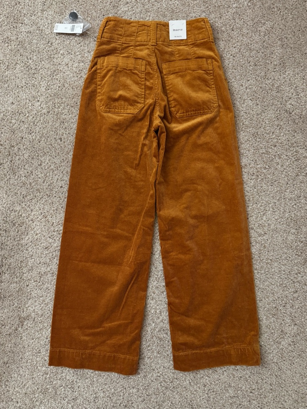 Anthropologie Colette Corduroy Crop Wide-Leg Pants by Maeve - Picture 6 of 7